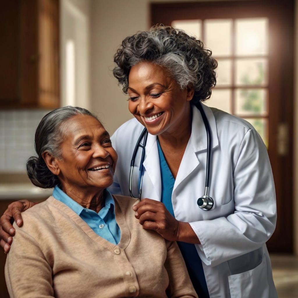 A caregiver showing compassion